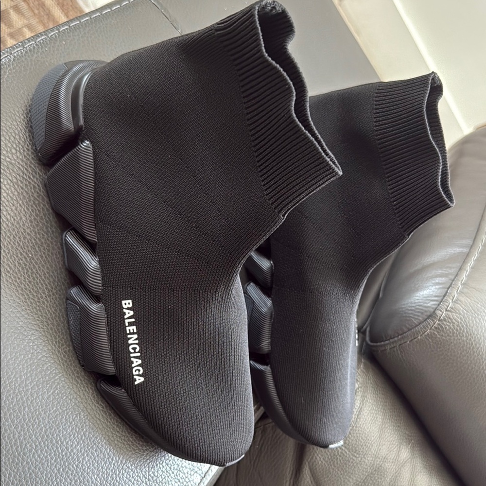 Balenciaga Men's Black Sock Sneakers